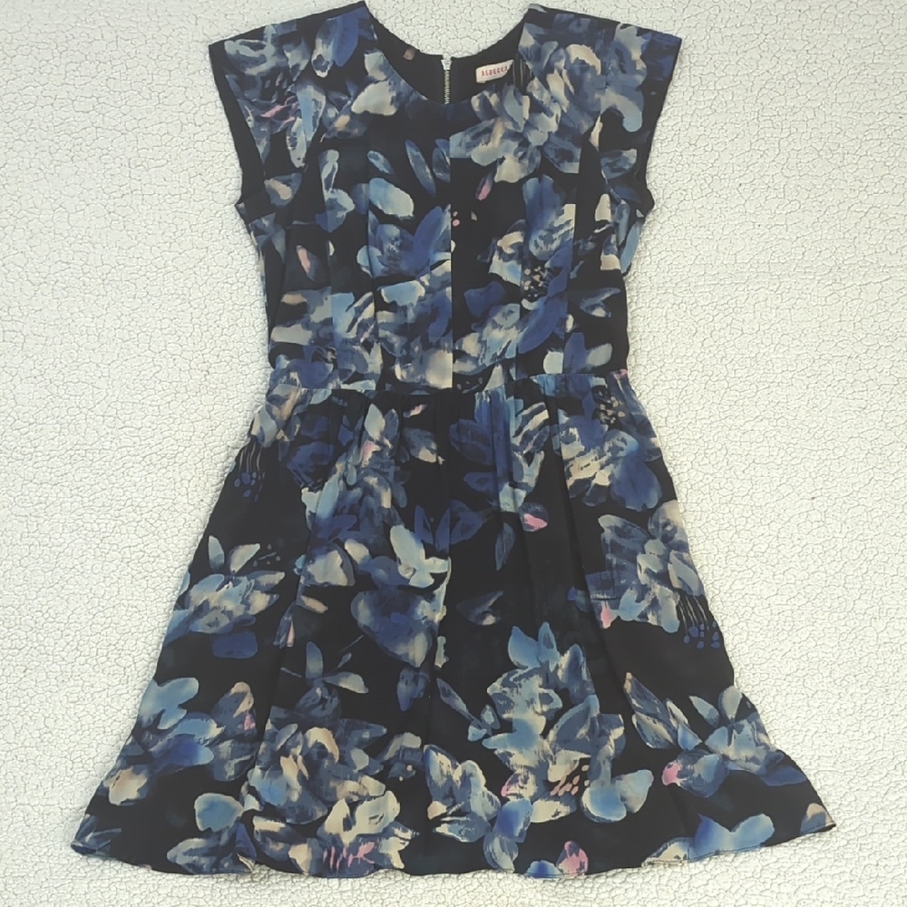 Rebecca Taylor Navy Floral Dress